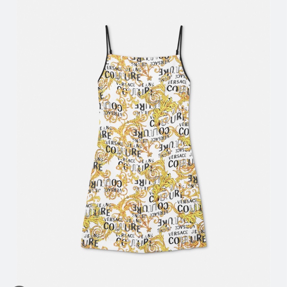 Versace Jeans Collection Kids Dress - White and Gold